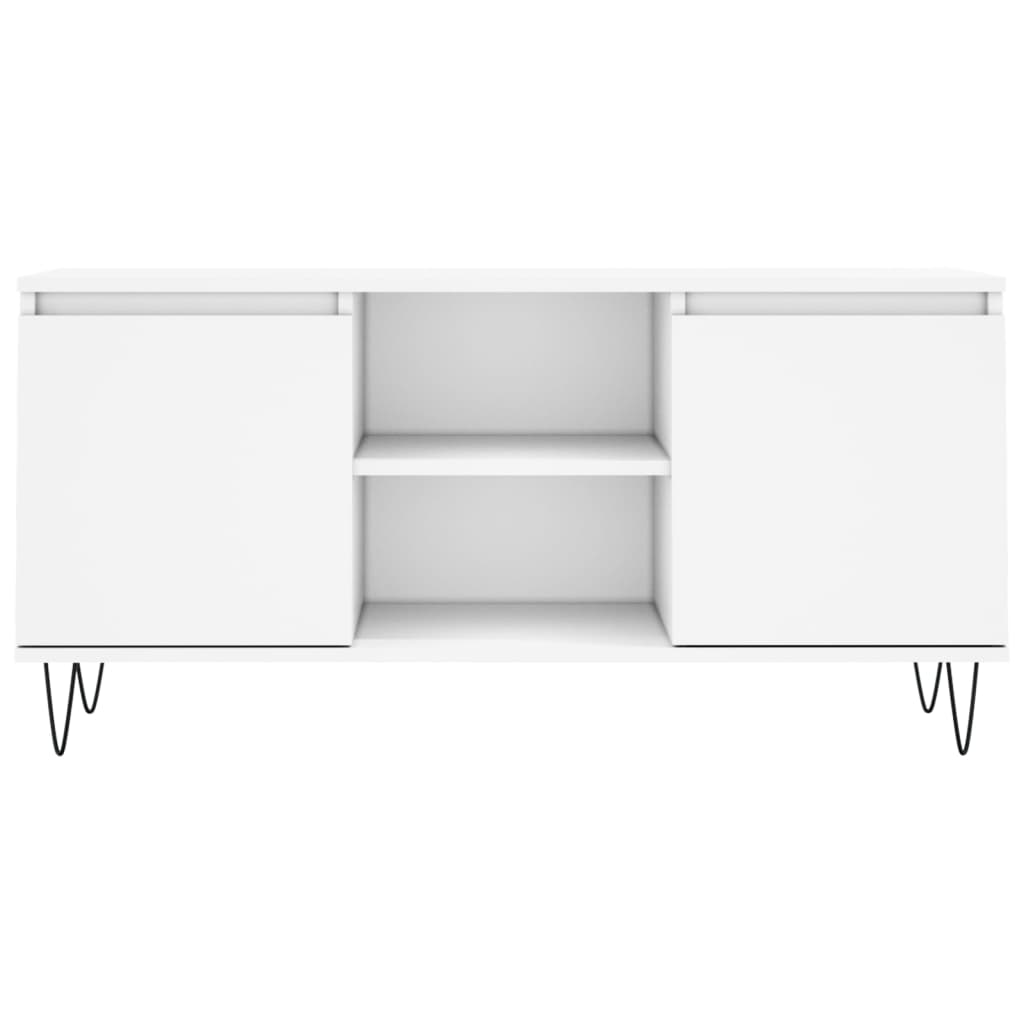vidaXL Szafka pod TV, biała, 104x35x50 cm, materiał drewnopochodny