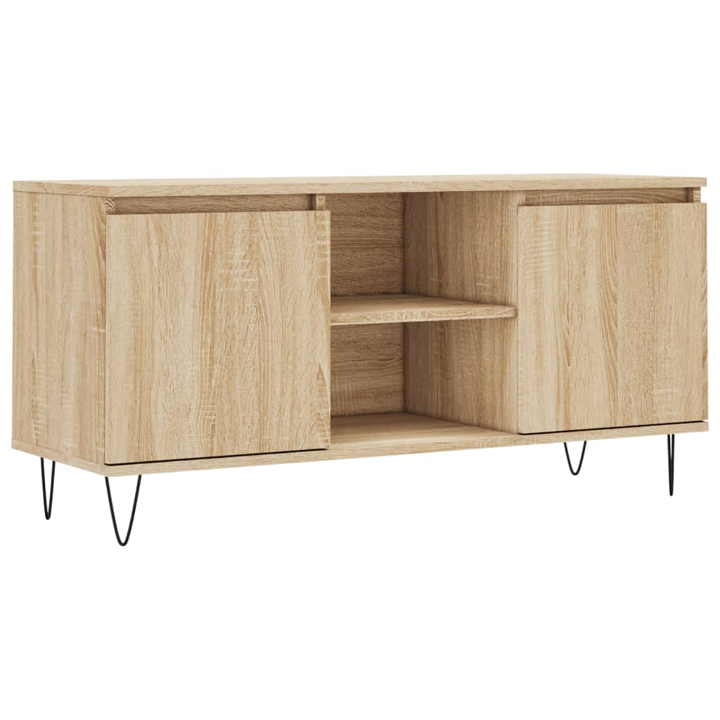 vidaXL Szafka pod telewizor, dąb sonoma, 104x35x50 cm
