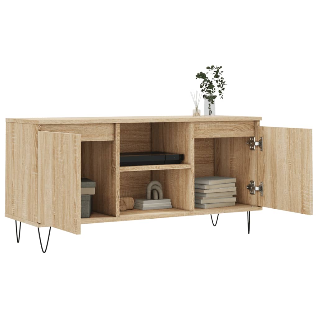 vidaXL Szafka pod telewizor, dąb sonoma, 104x35x50 cm