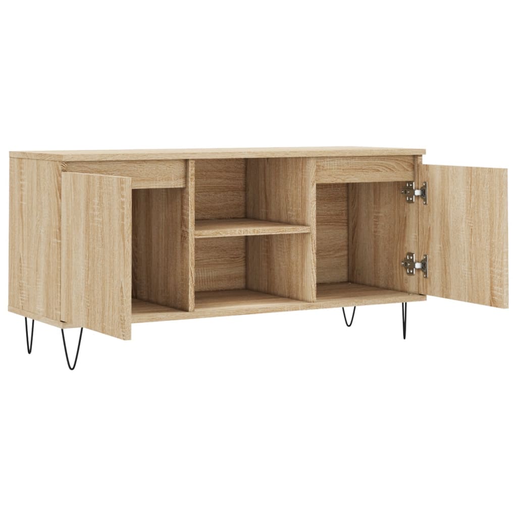 vidaXL Szafka pod telewizor, dąb sonoma, 104x35x50 cm