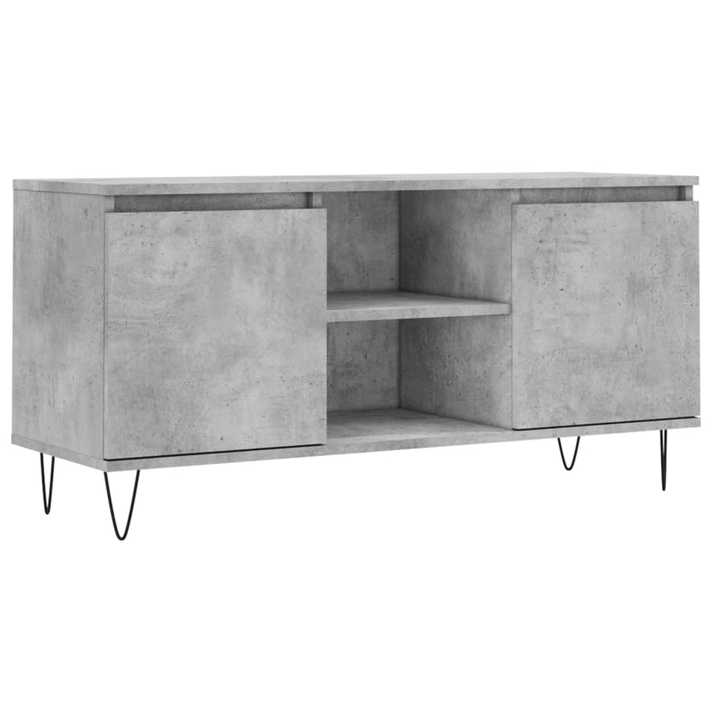 vidaXL Szafka pod TV, szarość betonu, 104x35x50 cm