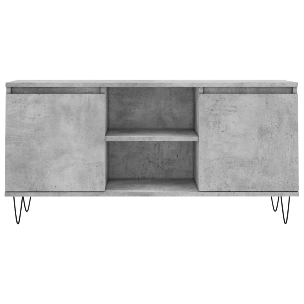 vidaXL Szafka pod TV, szarość betonu, 104x35x50 cm