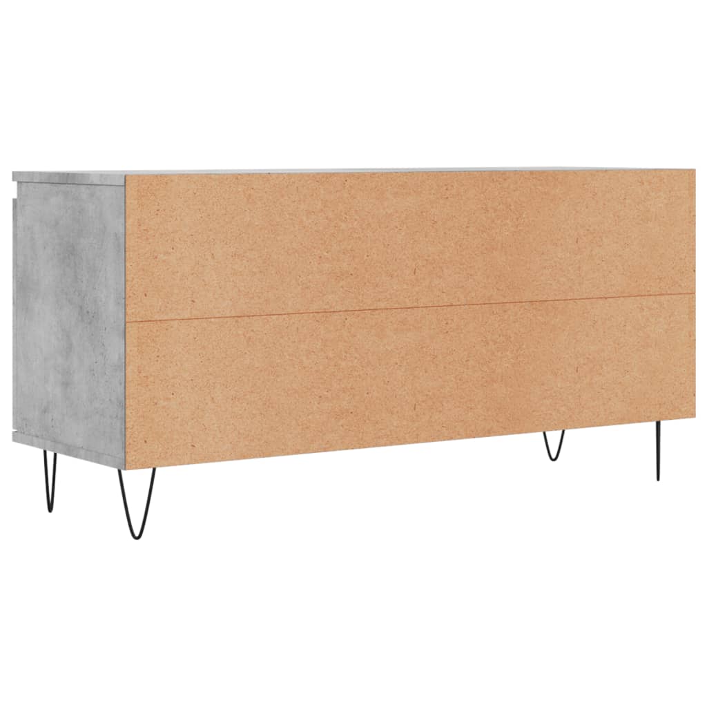 vidaXL Szafka pod TV, szarość betonu, 104x35x50 cm