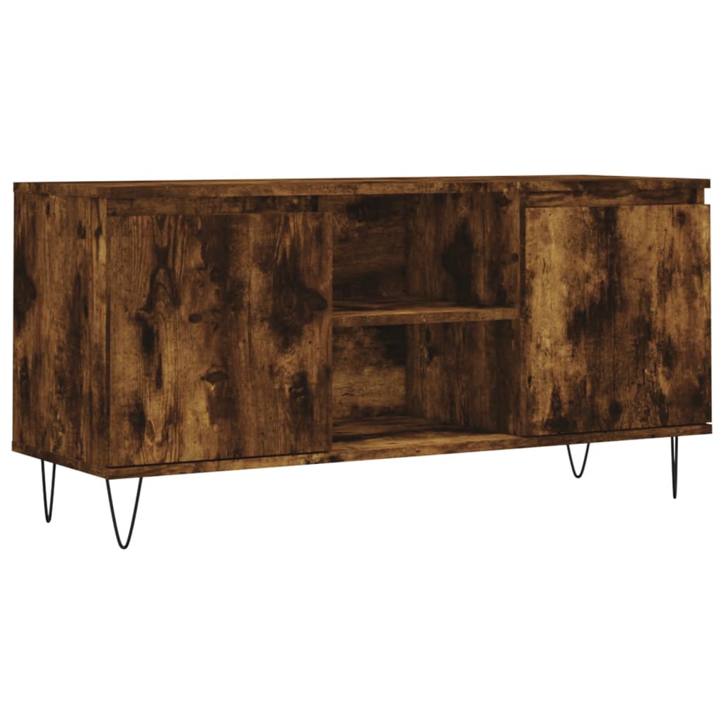 vidaXL Szafka pod telewizor, przydymiony dąb, 104x35x50 cm