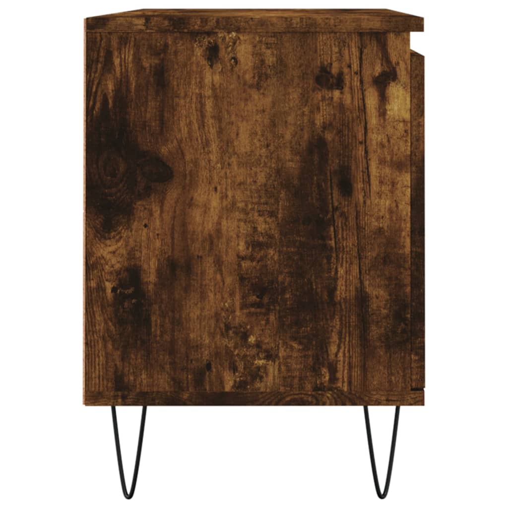 vidaXL Szafka pod telewizor, przydymiony dąb, 104x35x50 cm