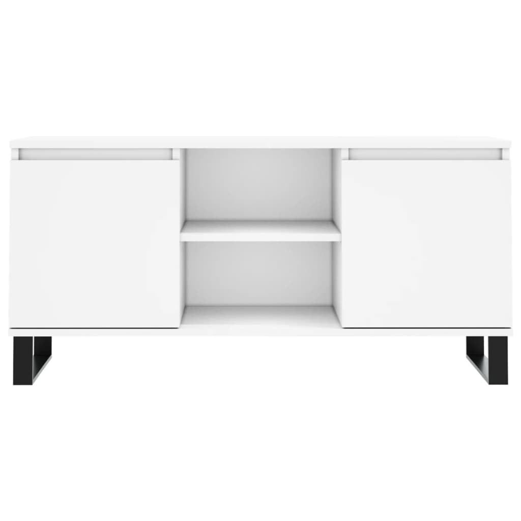 vidaXL Szafka pod TV, biała, 104x35x50 cm, materiał drewnopochodny