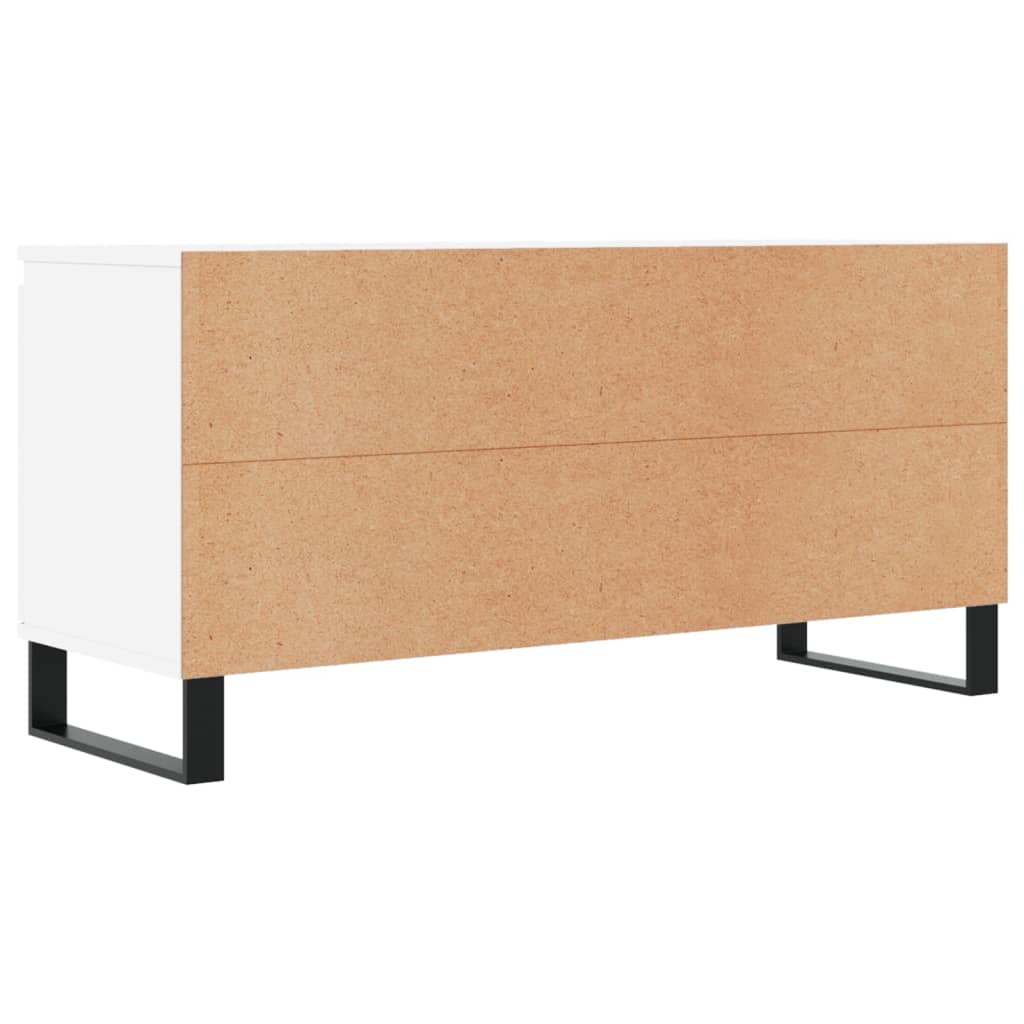 vidaXL Szafka pod TV, biała, 104x35x50 cm, materiał drewnopochodny
