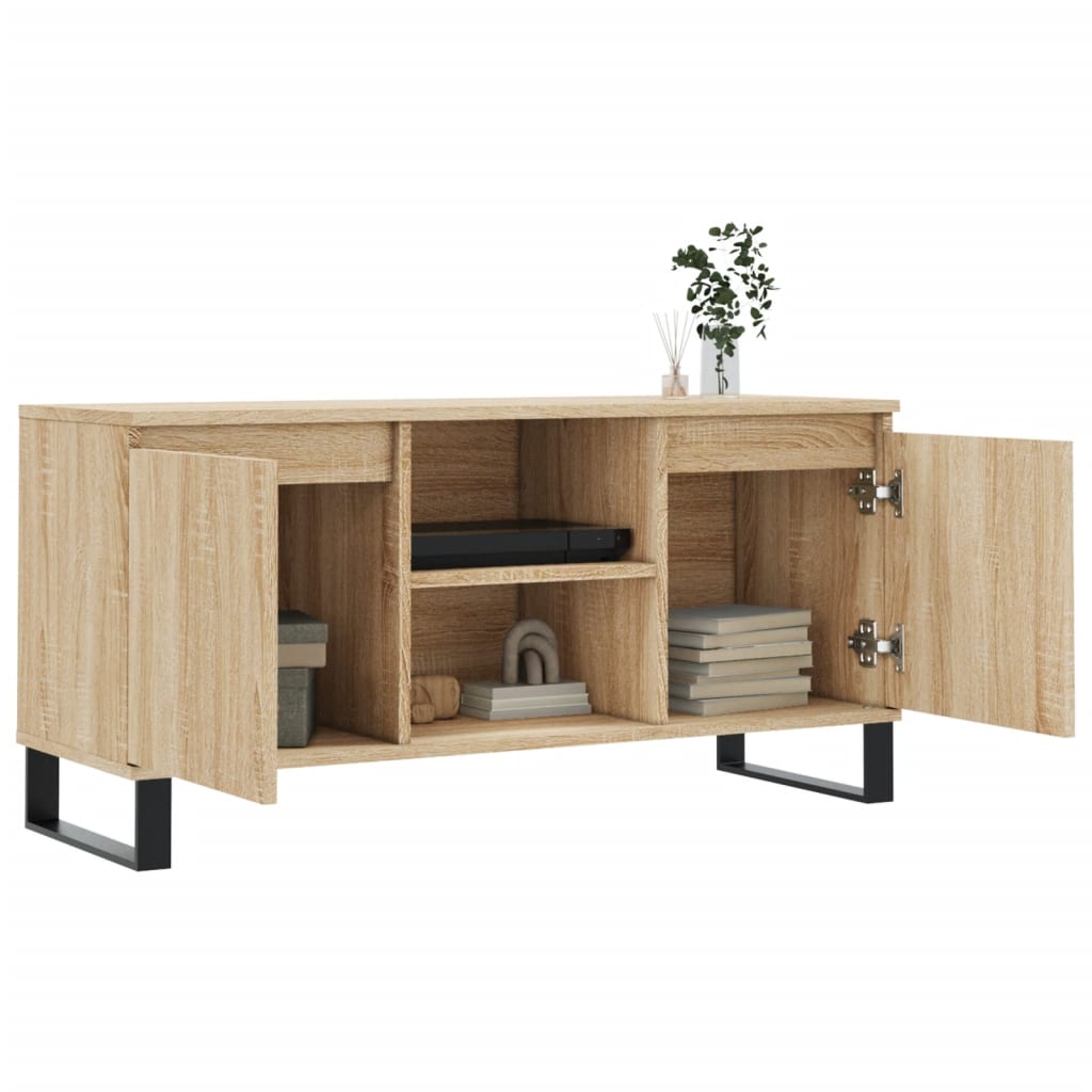 vidaXL Szafka pod telewizor, dąb sonoma, 104x35x50 cm