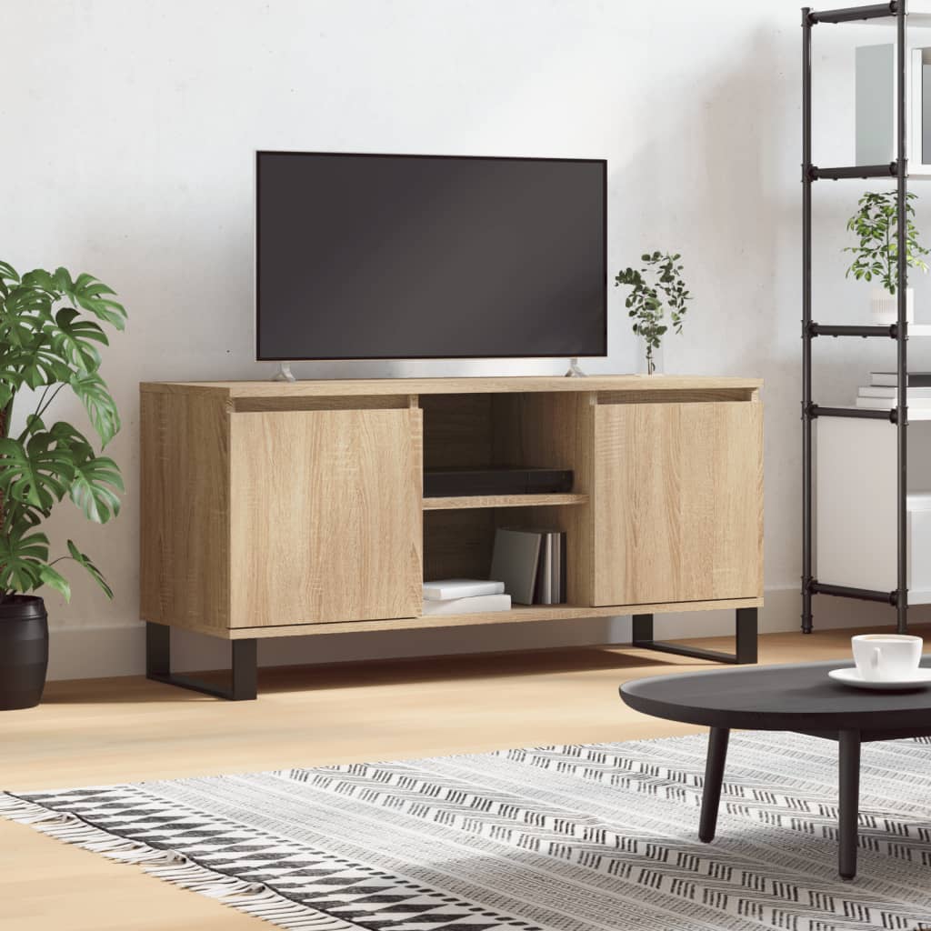 vidaXL Szafka pod telewizor, dąb sonoma, 104x35x50 cm