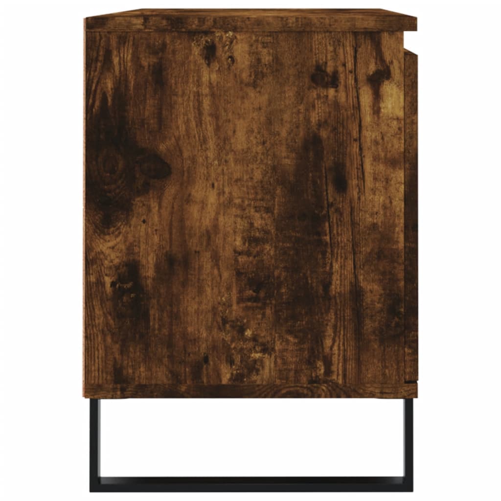 vidaXL Szafka pod telewizor, przydymiony dąb, 104x35x50 cm