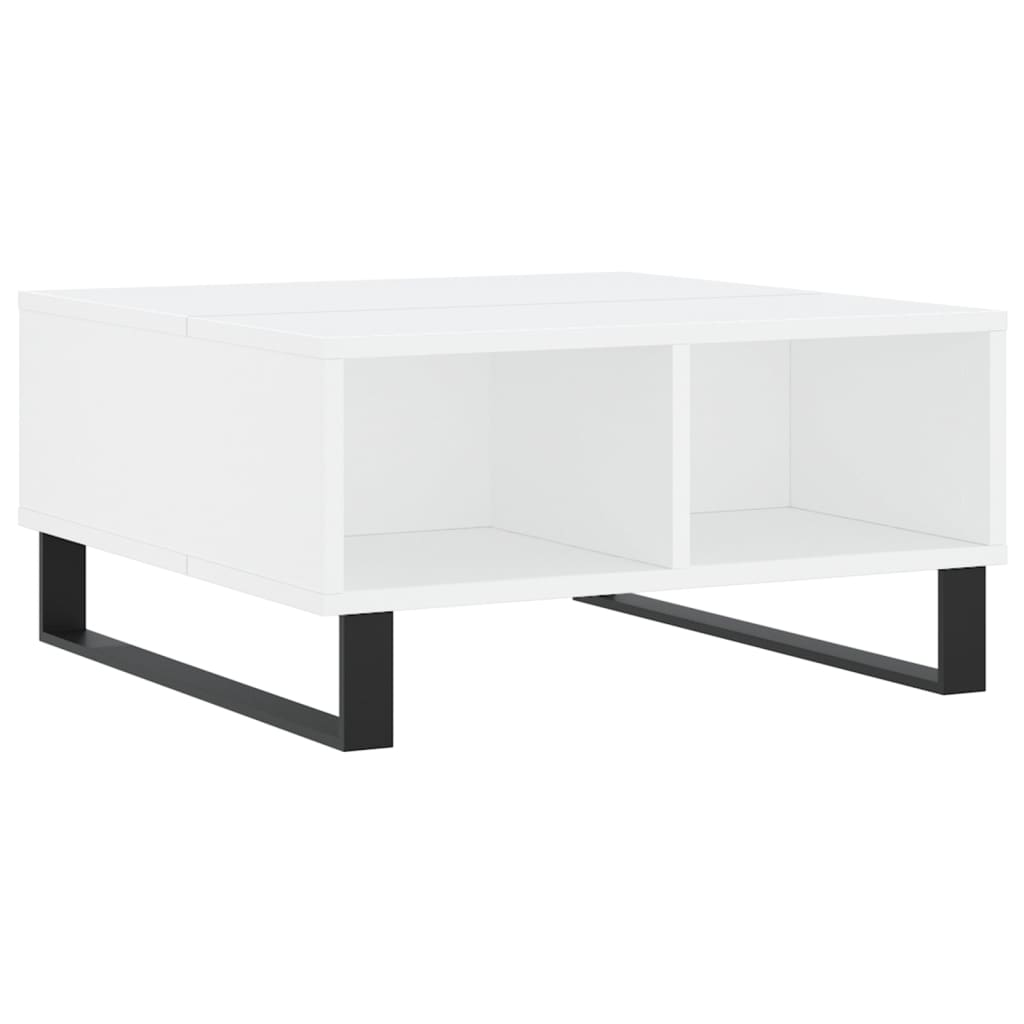 vidaXL Stolik kawowy, biały, 60x60x30 cm, materiał drewnopochodny