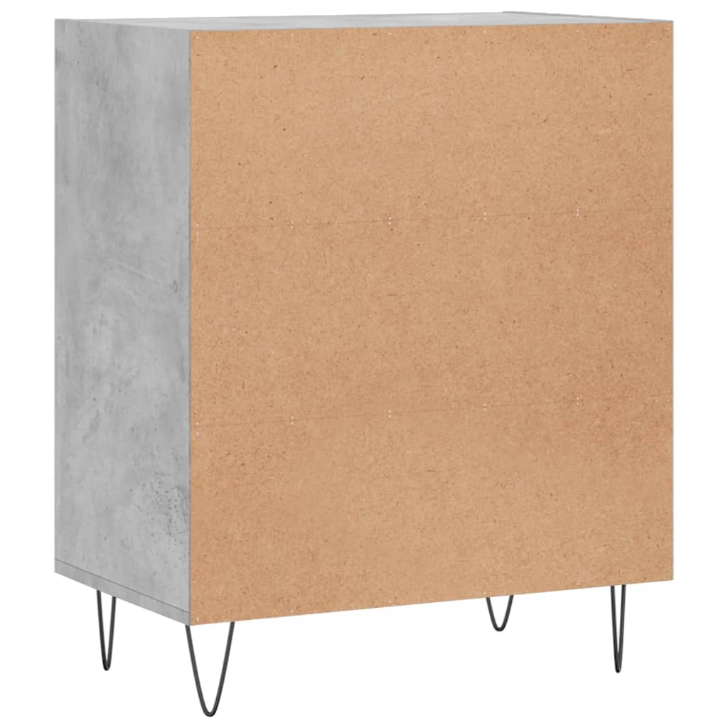 vidaXL Szafka, szarość betonu, 57x35x70 cm, materiał drewnopochodny