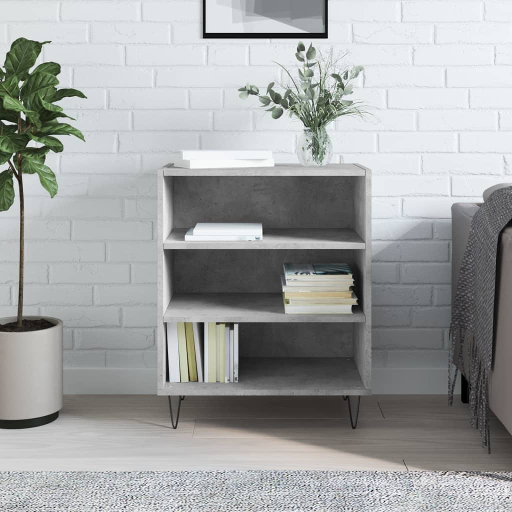 vidaXL Szafka, szarość betonu, 57x35x70 cm, materiał drewnopochodny