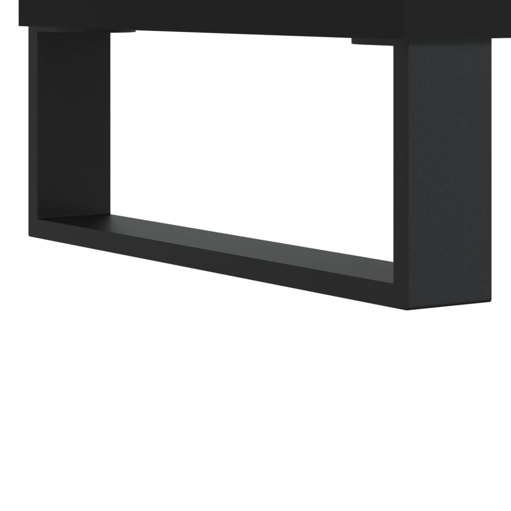 vidaXL Szafka, czarna, 57x35x70 cm, materiał drewnopochodny