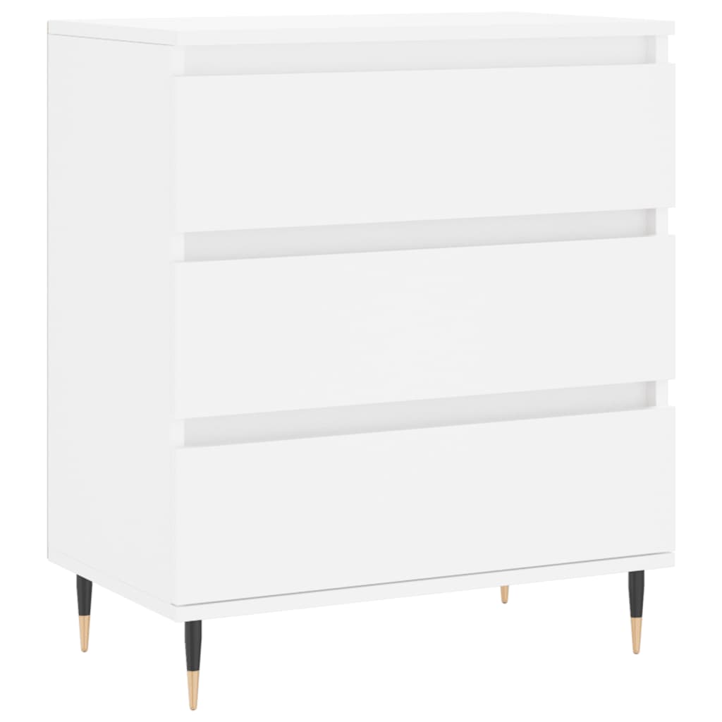 vidaXL Komoda, biała, 60x35x70 cm, materiał drewnopochodny