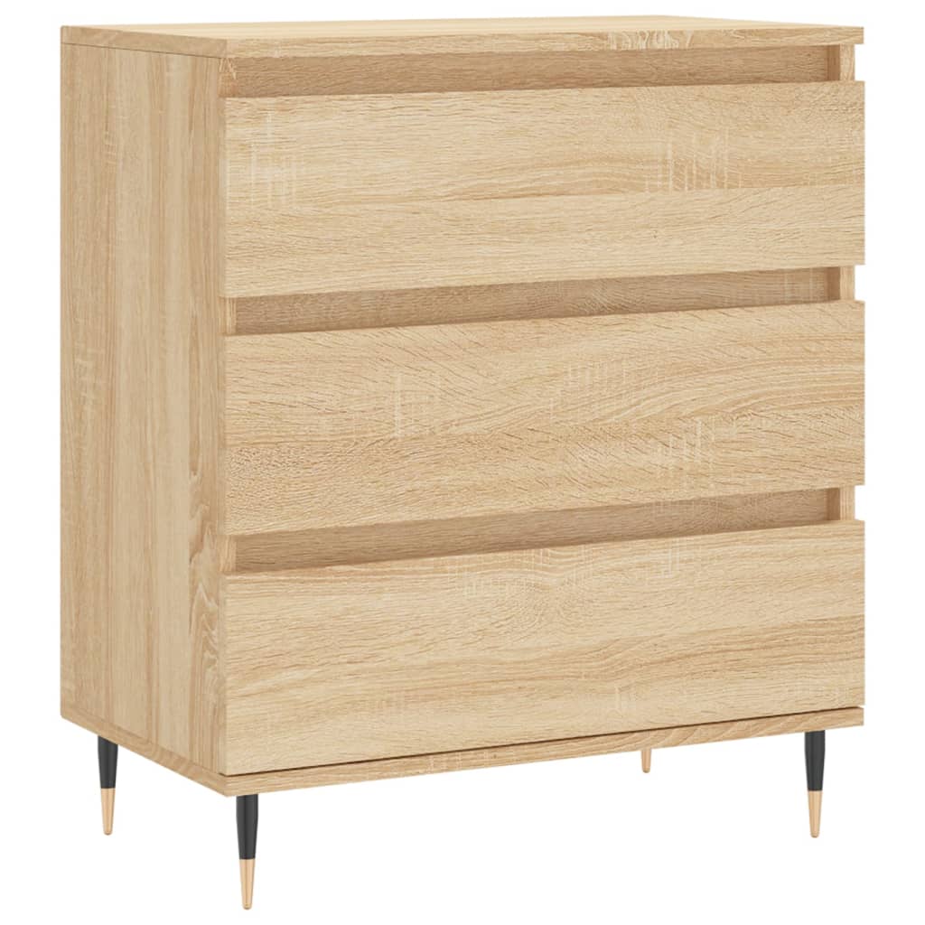vidaXL Komoda, dąb sonoma, 60x35x70 cm, materiał drewnopochodny