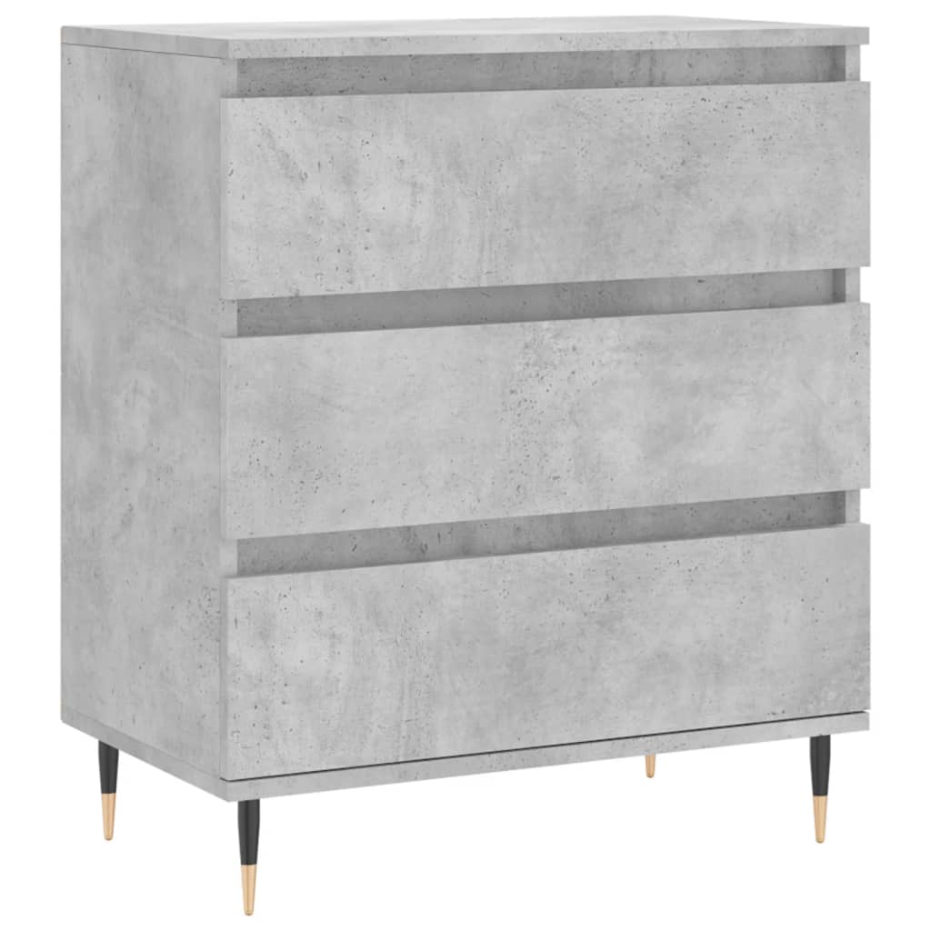 vidaXL Komoda, szarość betonu, 60x35x70 cm, materiał drewnopochodny