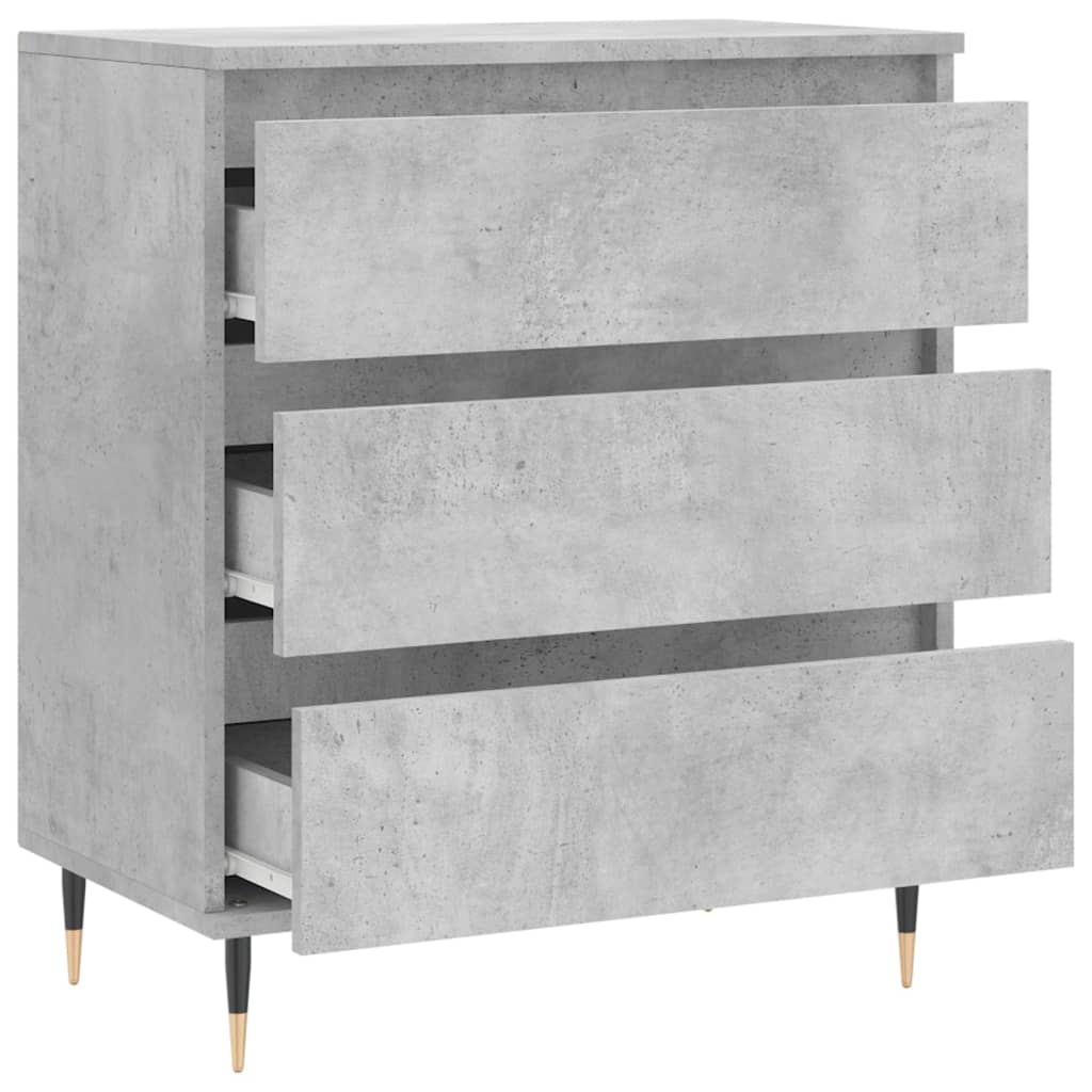 vidaXL Komoda, szarość betonu, 60x35x70 cm, materiał drewnopochodny