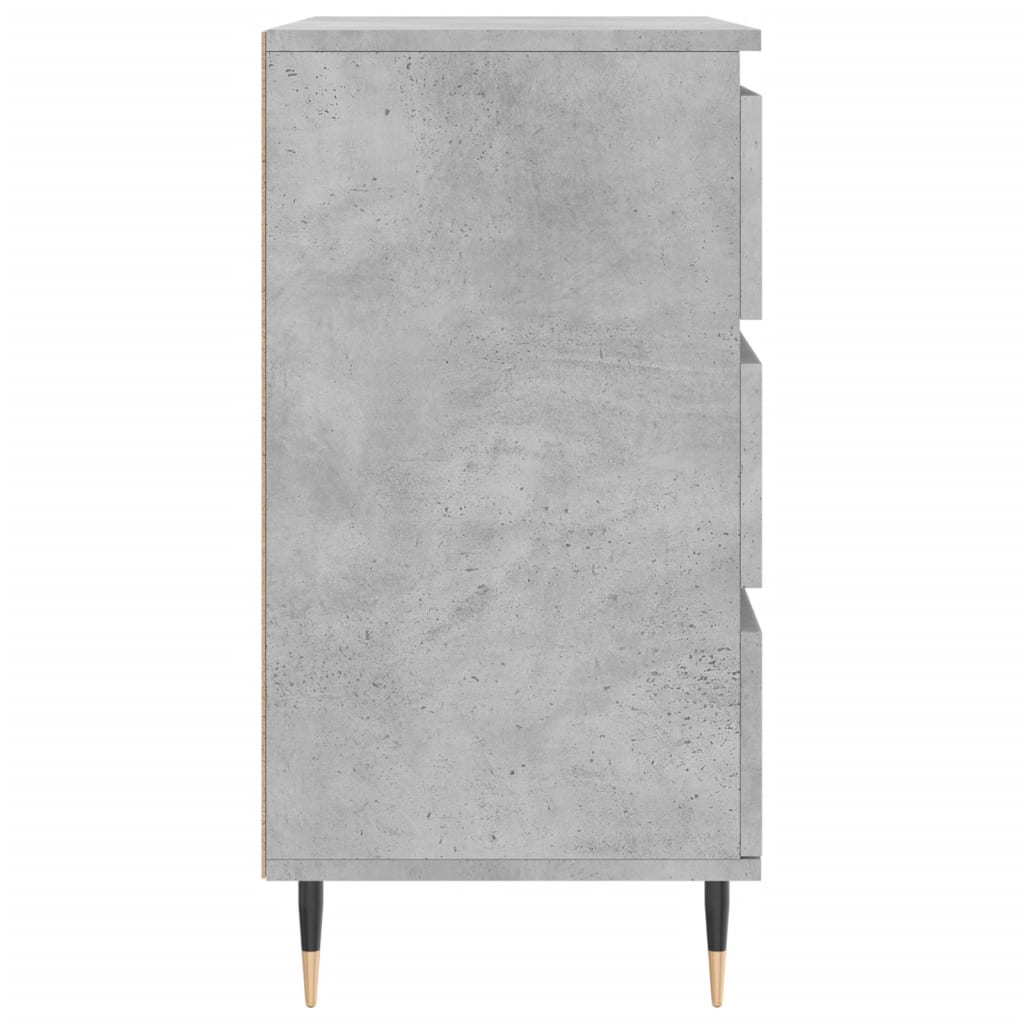 vidaXL Komoda, szarość betonu, 60x35x70 cm, materiał drewnopochodny