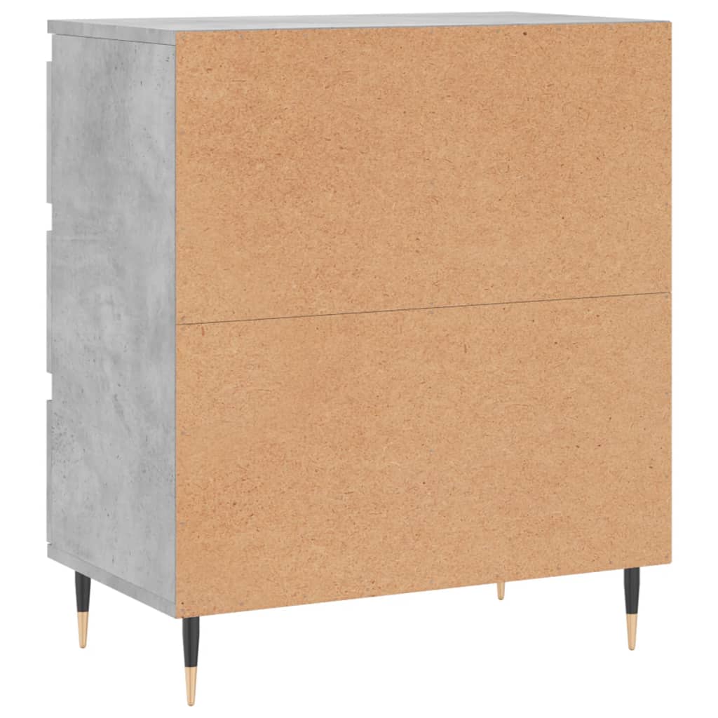 vidaXL Komoda, szarość betonu, 60x35x70 cm, materiał drewnopochodny