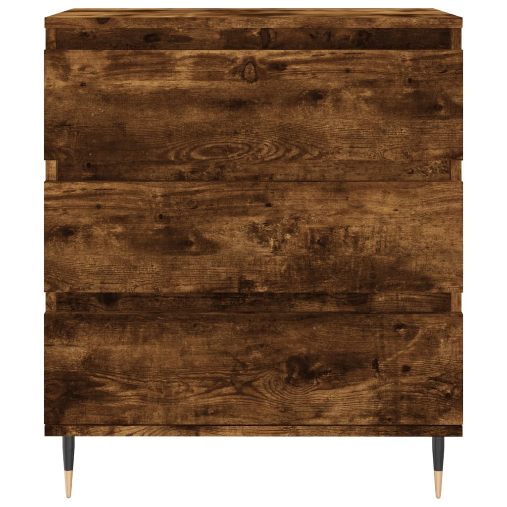 vidaXL Komoda, przydymiony dąb, 60x35x70 cm, materiał drewnopochodny