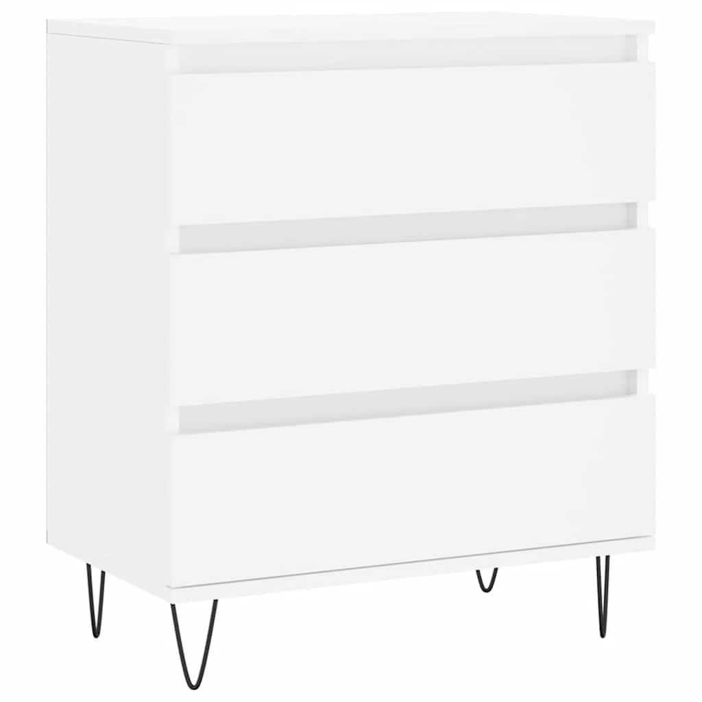 vidaXL Komoda, biała, 60x35x70 cm, materiał drewnopochodny