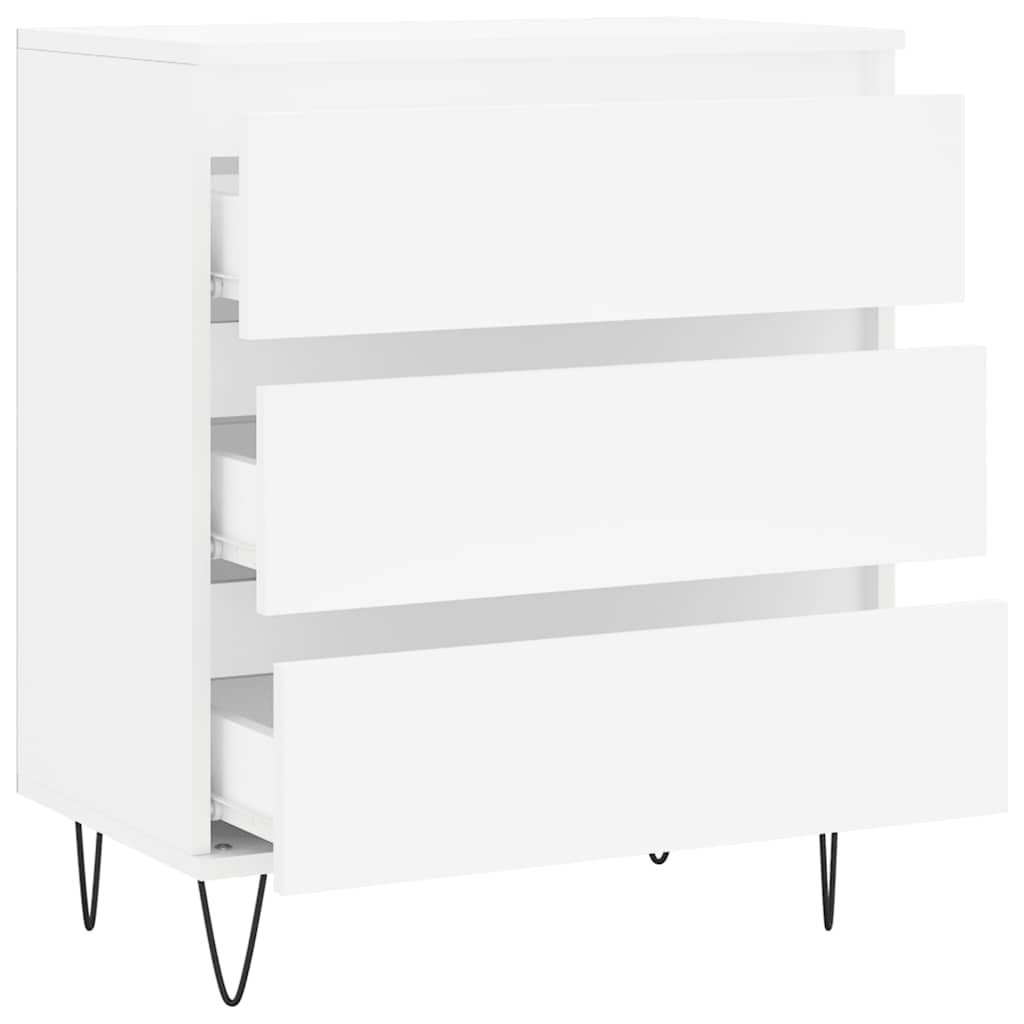 vidaXL Komoda, biała, 60x35x70 cm, materiał drewnopochodny