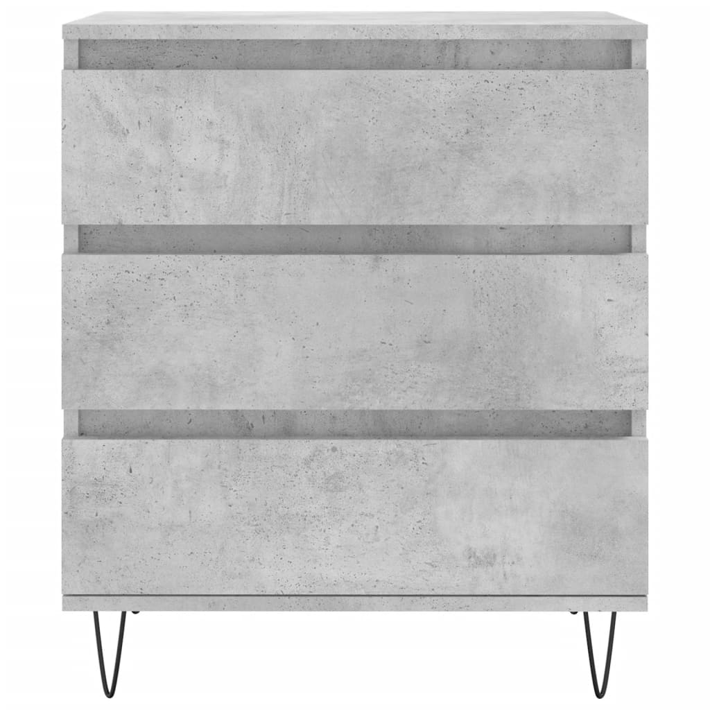 vidaXL Komoda, szarość betonu, 60x35x70 cm, materiał drewnopochodny