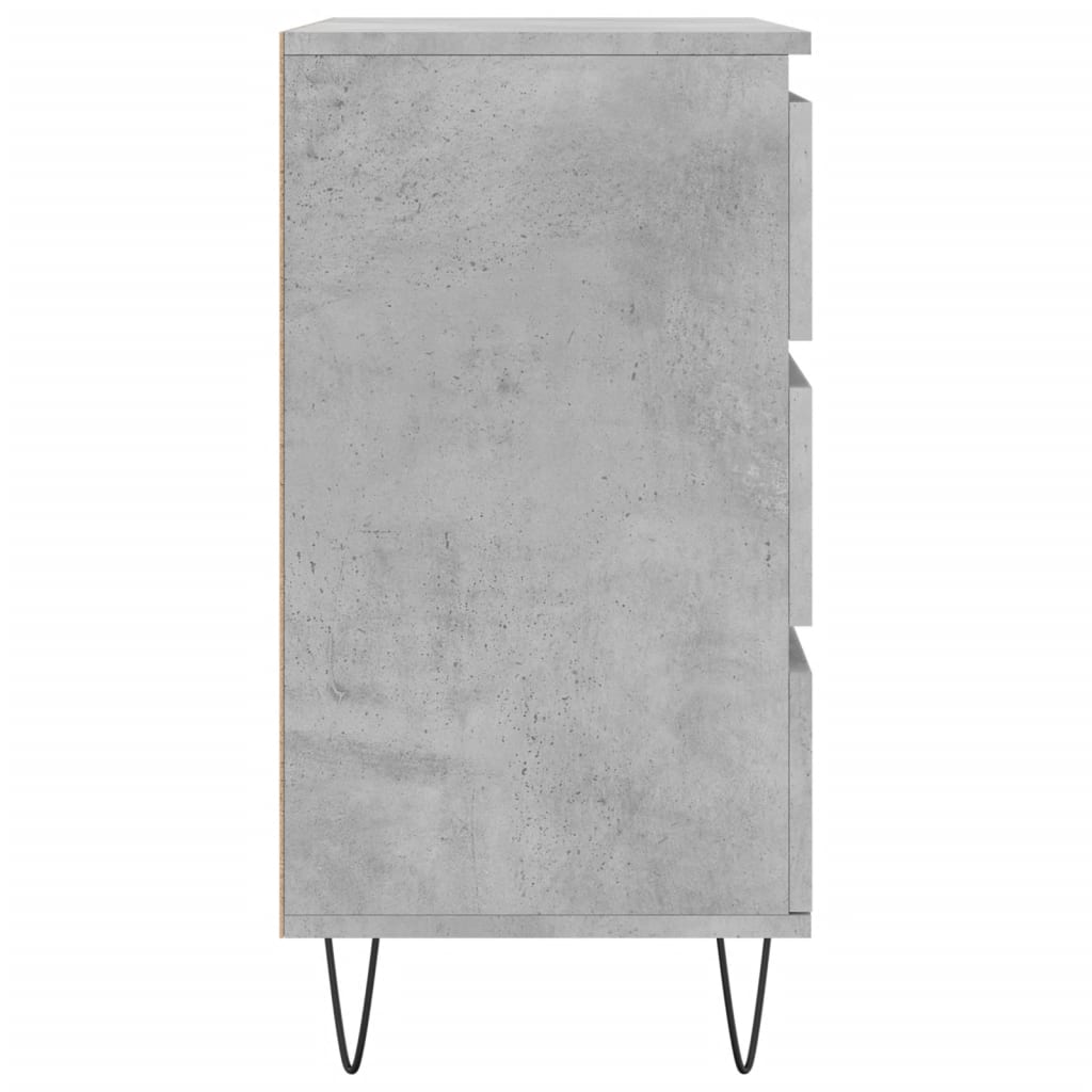vidaXL Komoda, szarość betonu, 60x35x70 cm, materiał drewnopochodny