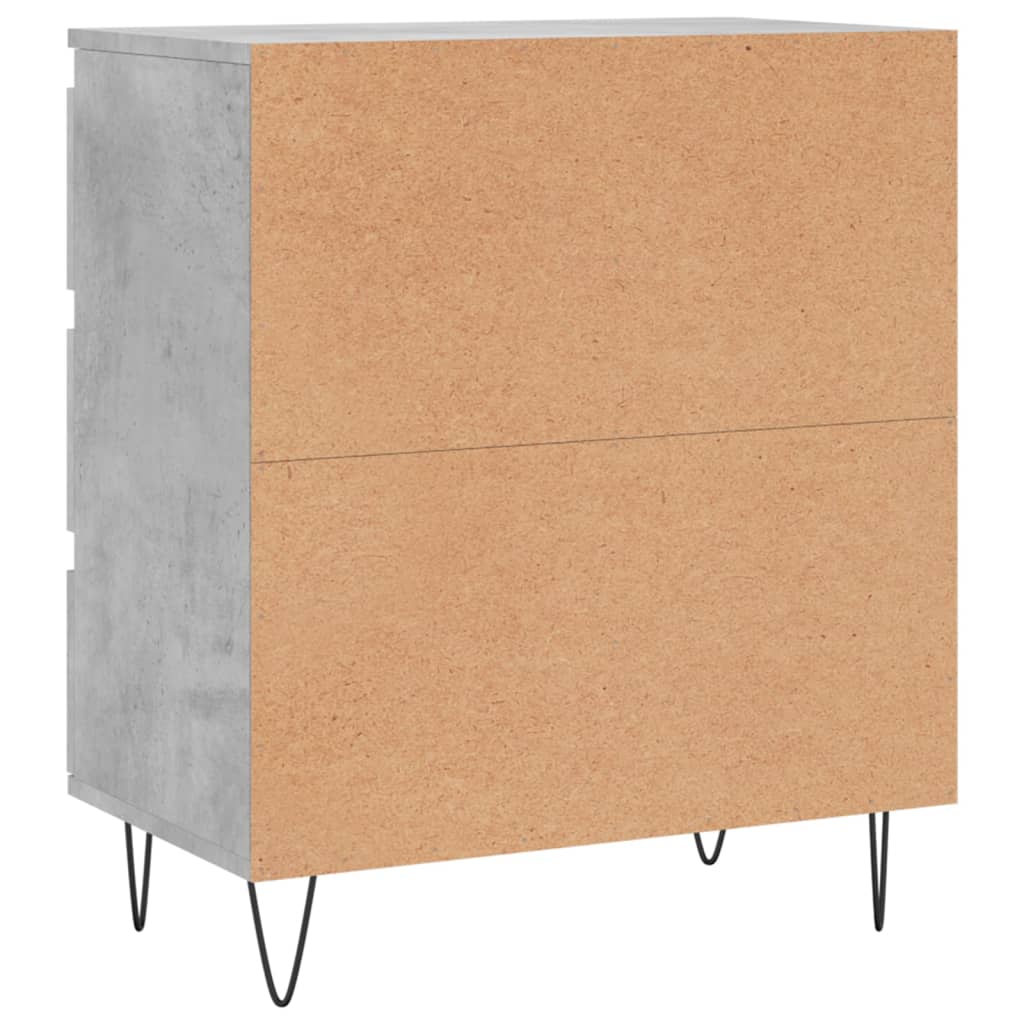 vidaXL Komoda, szarość betonu, 60x35x70 cm, materiał drewnopochodny