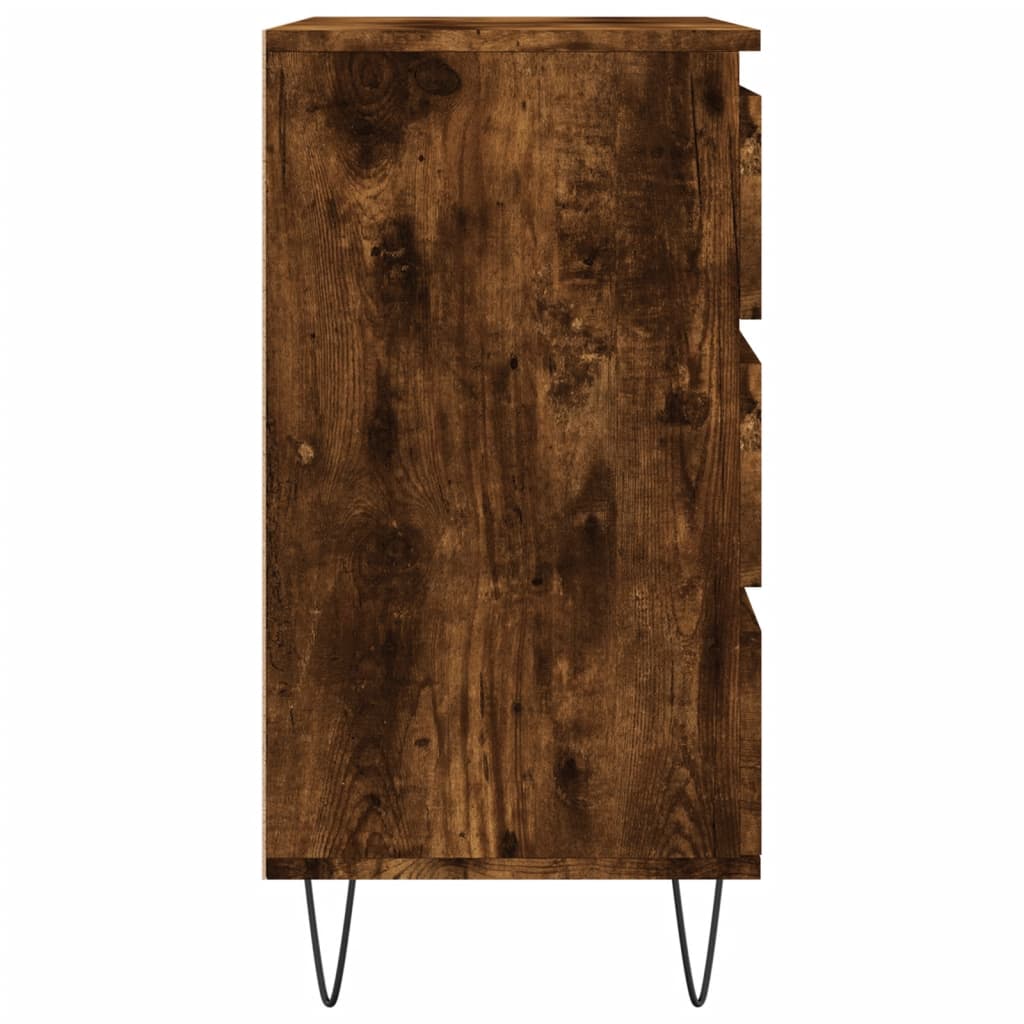 vidaXL Komoda, przydymiony dąb, 60x35x70 cm, materiał drewnopochodny