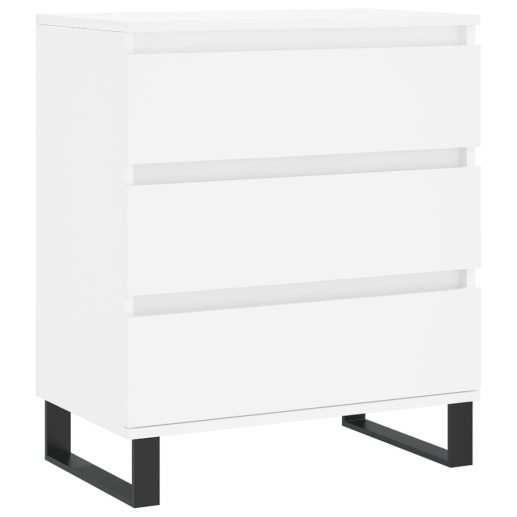 vidaXL Komoda, biała, 60x35x70 cm, materiał drewnopochodny