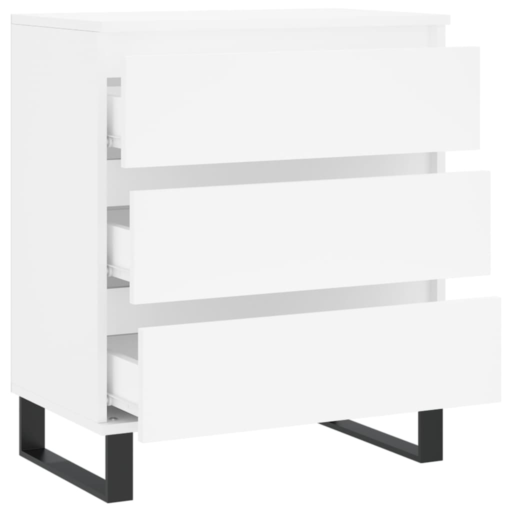 vidaXL Komoda, biała, 60x35x70 cm, materiał drewnopochodny