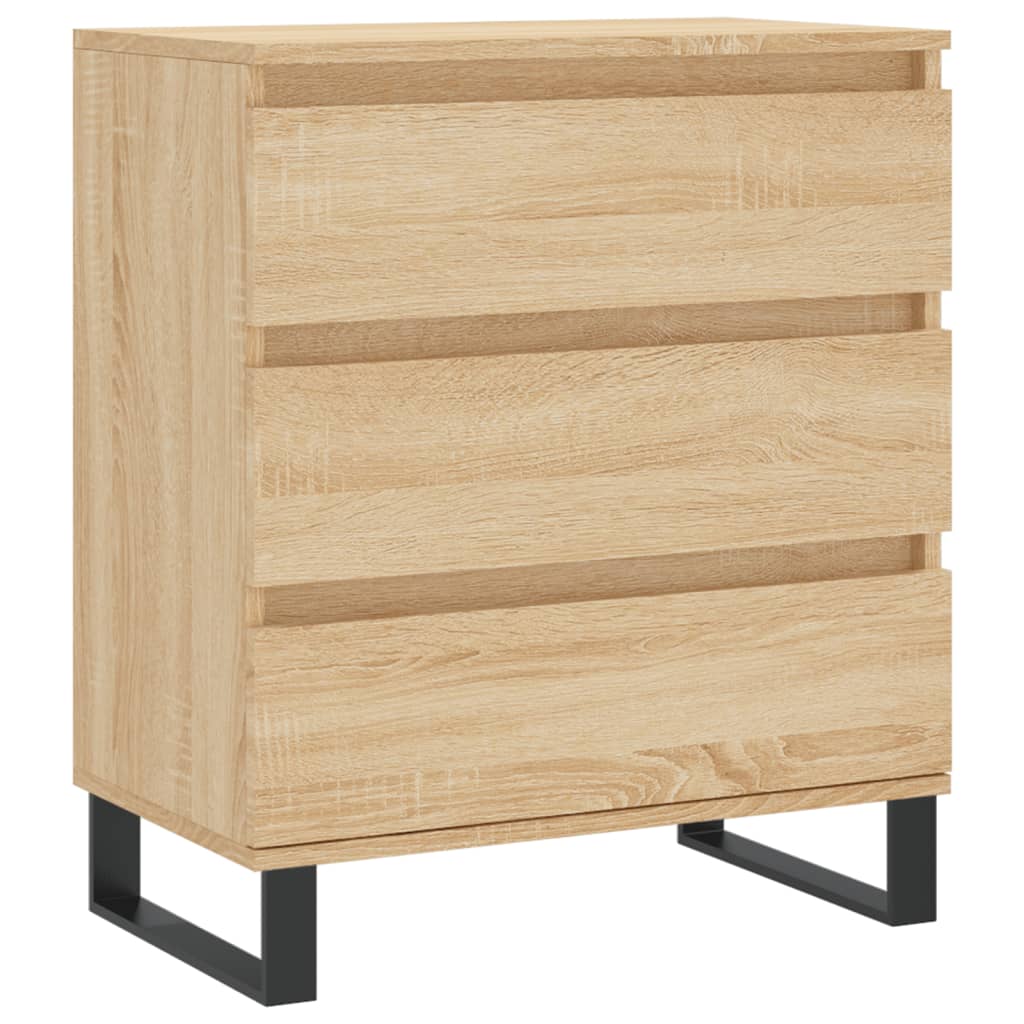 vidaXL Komoda, dąb sonoma, 60x35x70 cm, materiał drewnopochodny