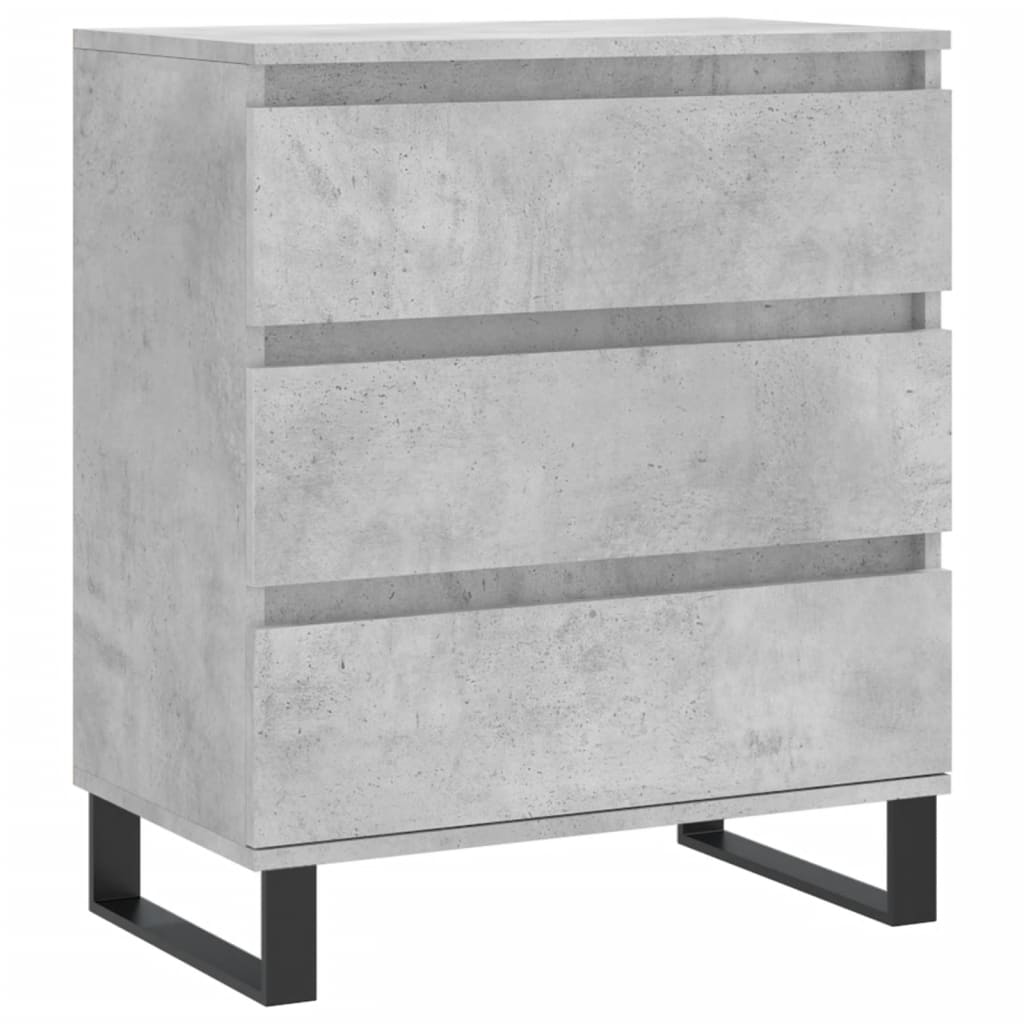 vidaXL Komoda, szarość betonu, 60x35x70 cm, materiał drewnopochodny