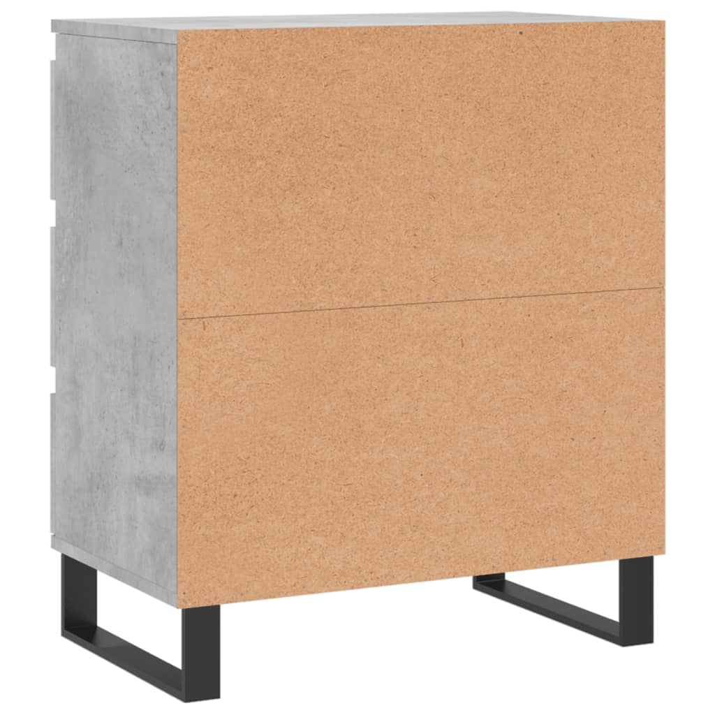 vidaXL Komoda, szarość betonu, 60x35x70 cm, materiał drewnopochodny