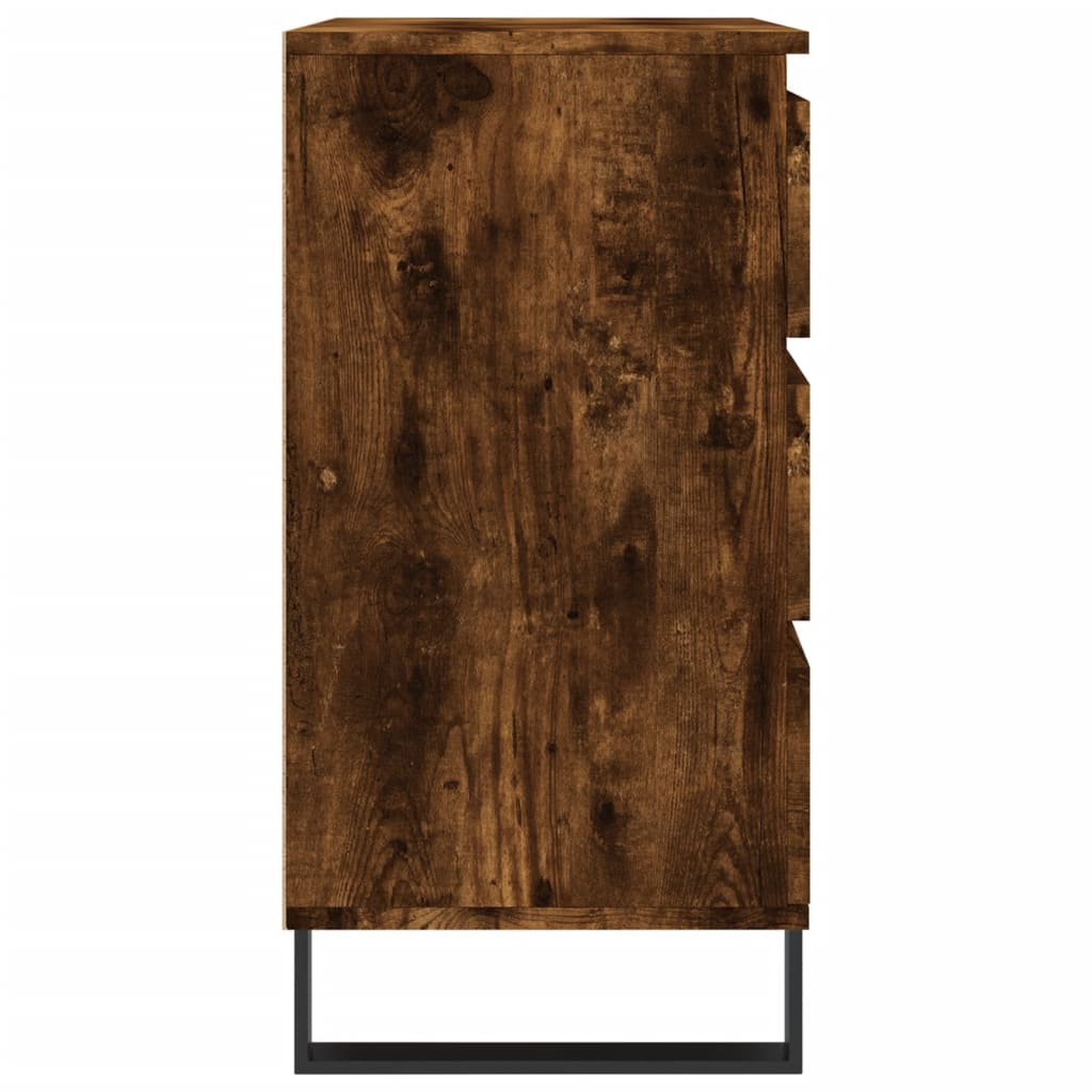 vidaXL Komoda, przydymiony dąb, 60x35x70 cm, materiał drewnopochodny