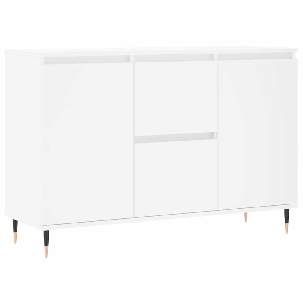 vidaXL Szafka, biała, 101,5x35x70 cm, materiał drewnopochodny