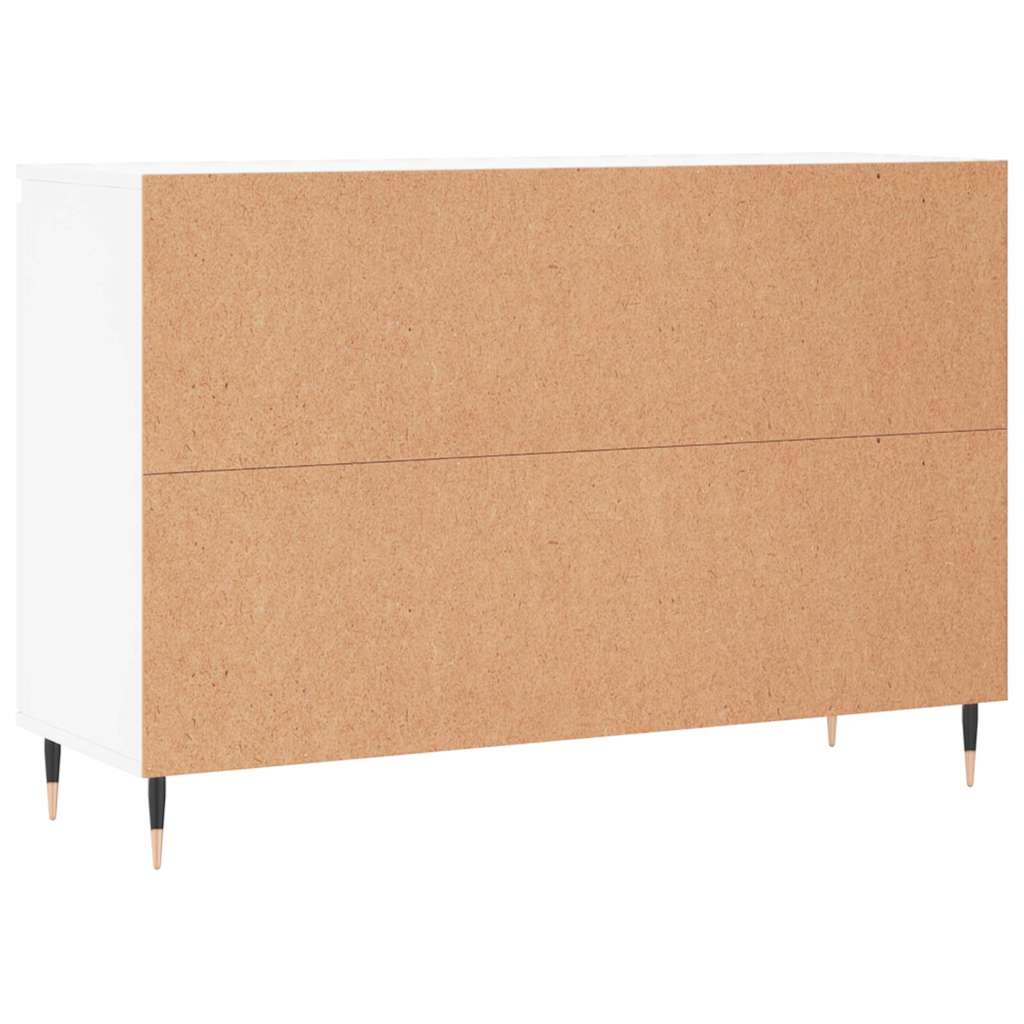 vidaXL Szafka, biała, 101,5x35x70 cm, materiał drewnopochodny