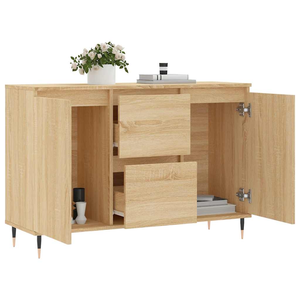 vidaXL Szafka, dąb sonoma, 101,5x35x70 cm, materiał drewnopochodny