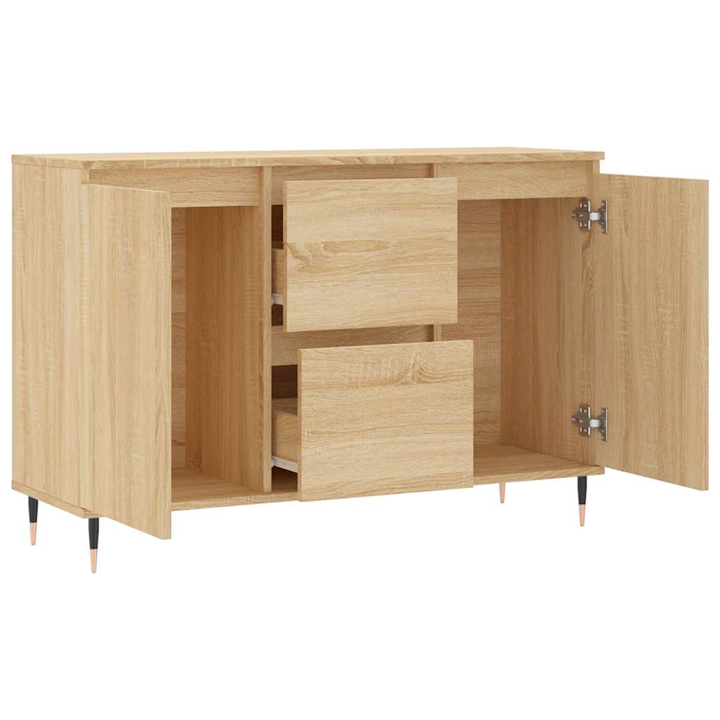 vidaXL Szafka, dąb sonoma, 101,5x35x70 cm, materiał drewnopochodny