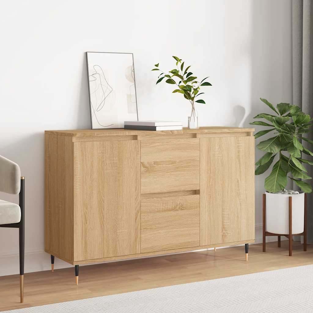 vidaXL Szafka, dąb sonoma, 101,5x35x70 cm, materiał drewnopochodny