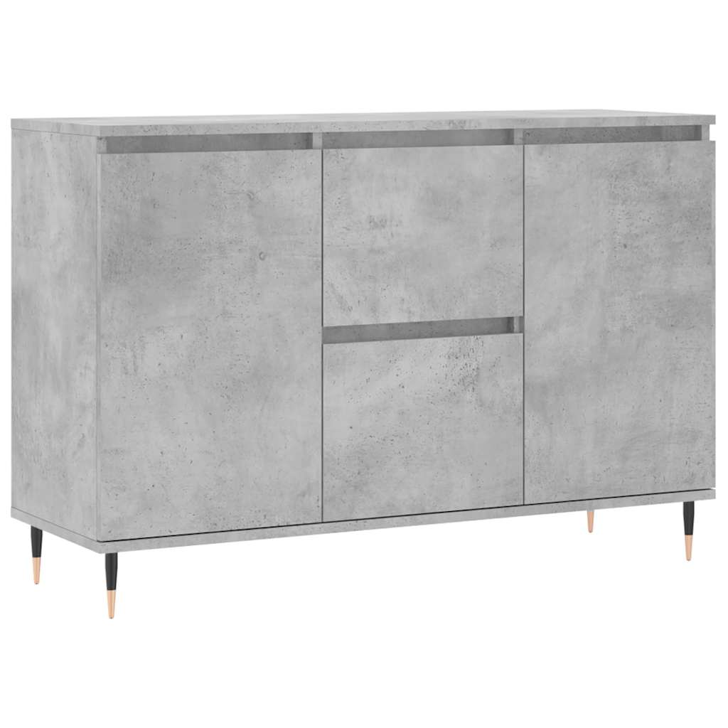 vidaXL Szafka, szarość betonu, 101,5x35x70 cm, materiał drewnopochodny
