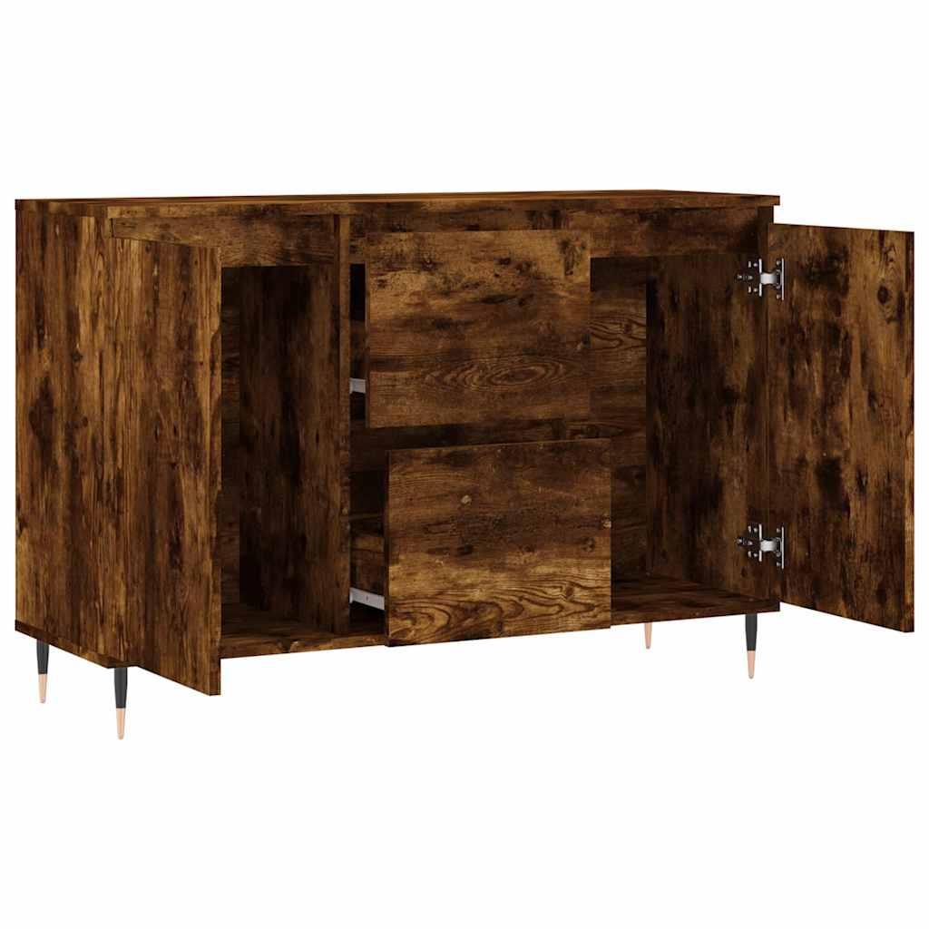vidaXL Szafka, przydymiony dąb, 101,5x35x70 cm, materiał drewnopochodny