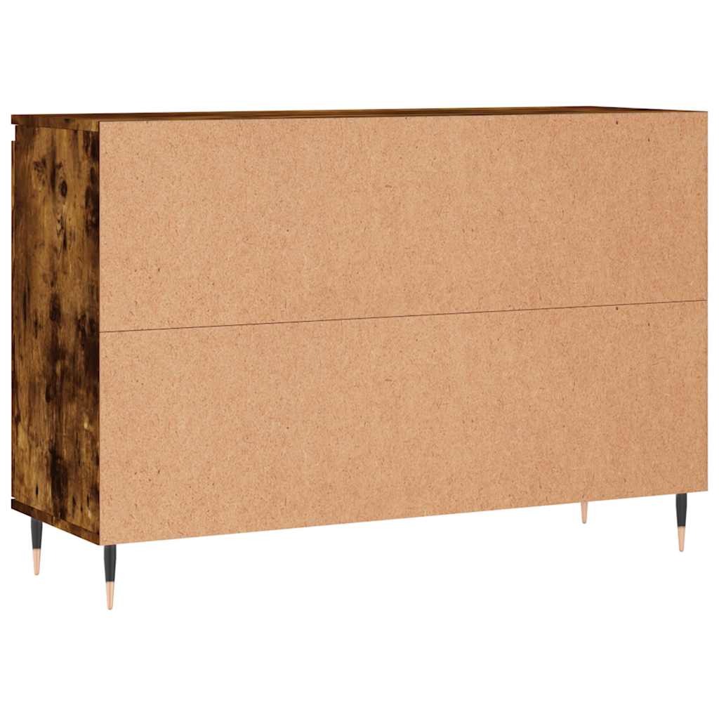 vidaXL Szafka, przydymiony dąb, 101,5x35x70 cm, materiał drewnopochodny