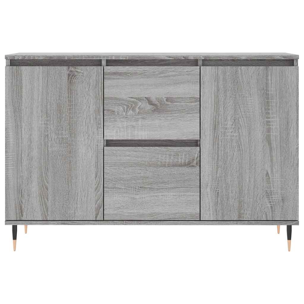 vidaXL Szafka, szary dąb sonoma, 101,5x35x70 cm, materiał drewnopochodny