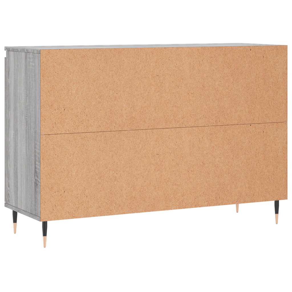 vidaXL Szafka, szary dąb sonoma, 101,5x35x70 cm, materiał drewnopochodny