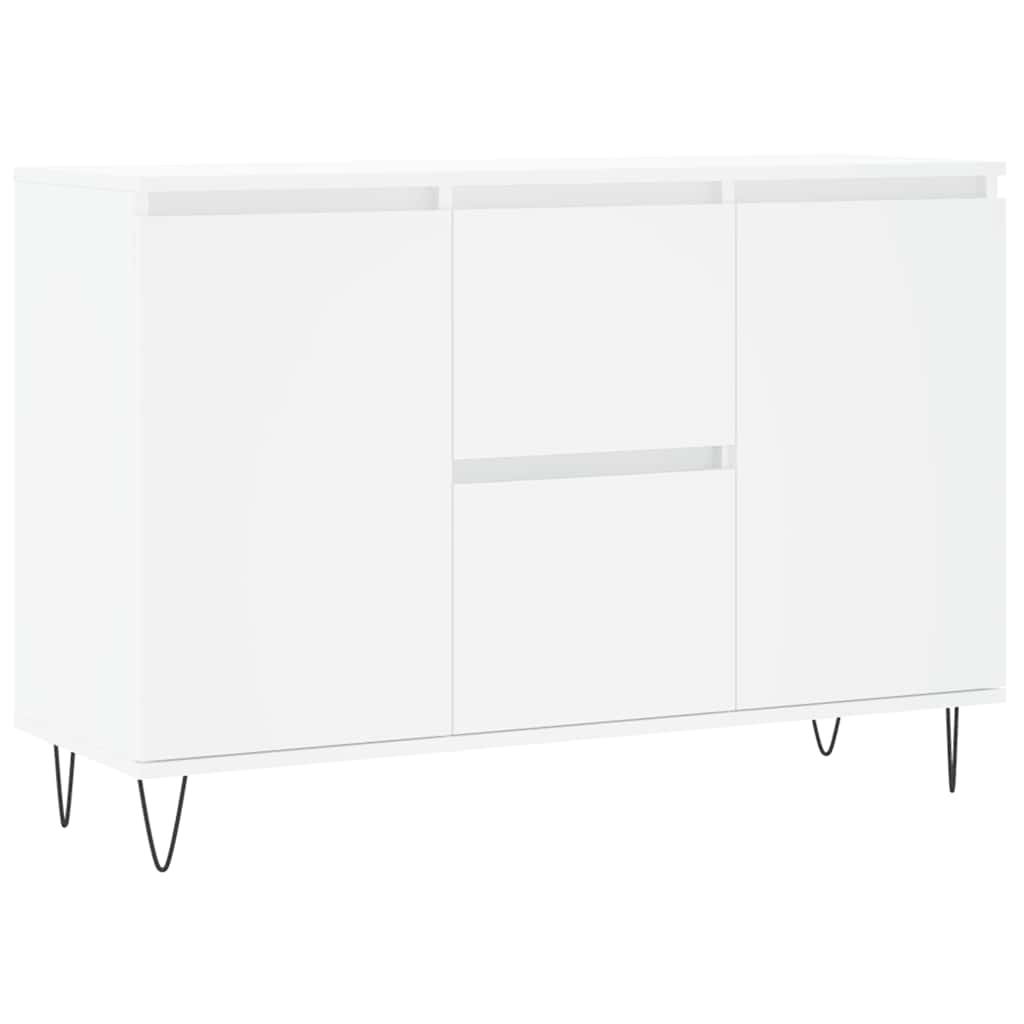 vidaXL Szafka, biała, 101,5x35x70 cm, materiał drewnopochodny