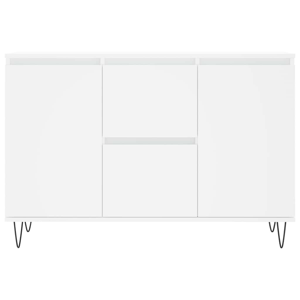 vidaXL Szafka, biała, 101,5x35x70 cm, materiał drewnopochodny