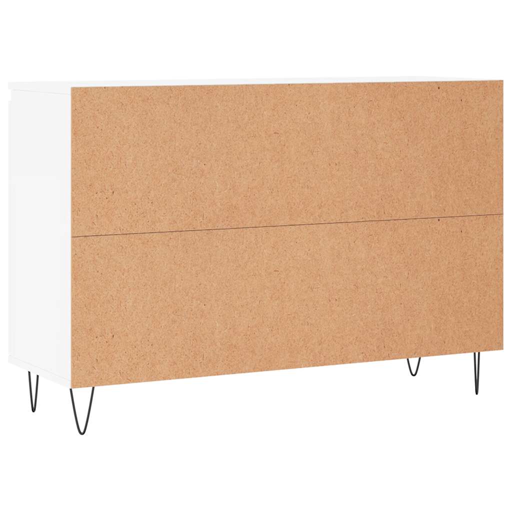 vidaXL Szafka, biała, 101,5x35x70 cm, materiał drewnopochodny